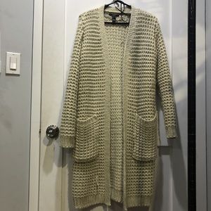 Oversized Thick Creme Cardigan